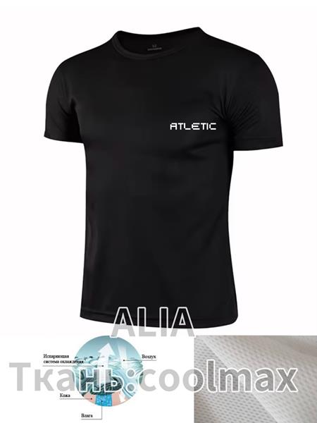 Футболка Алия (M-3XL) 2987 black (лето)