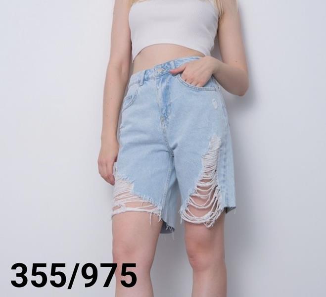 Шорты Jeans Style (30-40) 355-975 l.blue (лето)