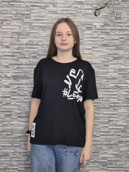 Футболка Newe (2XL-3XL) NW340 black (лето)