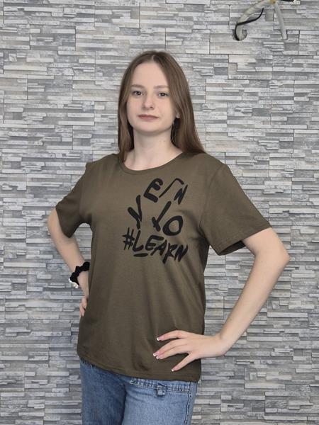 Футболка Newe (2XL-3XL) NW342 khaki (лето)