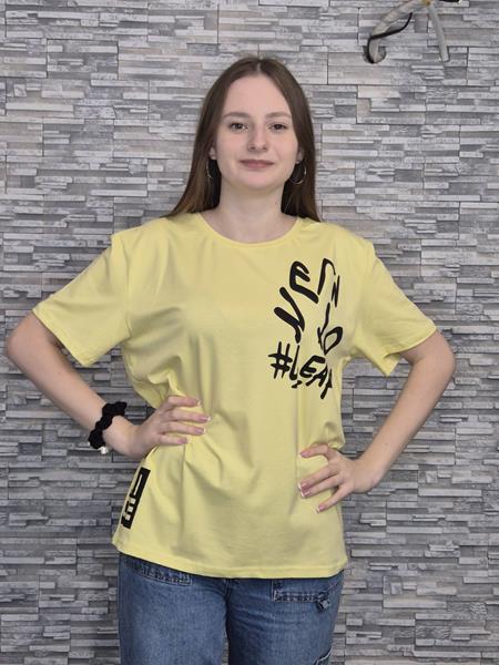 Футболка Newe (2XL-3XL) NW347 l.yellow (лето)