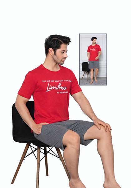 Пижама Vehuiah (M-2XL) 6170 red (лето)