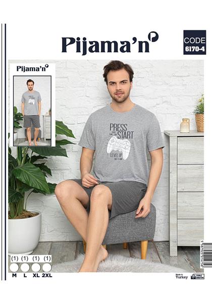 Пижама Vehuiah (M-2XL) 6170-4 grey (лето)