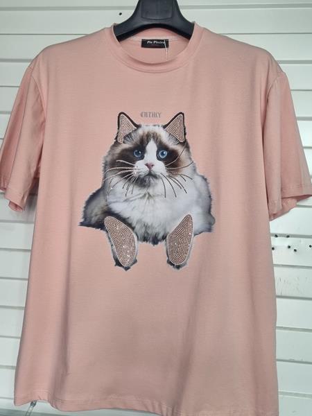 Футболка Julia (one size) JL65 pink (лето)