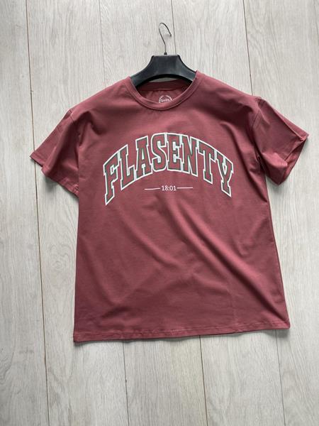 Футболка Zalov (S-XL) ZV217 brown (лето)