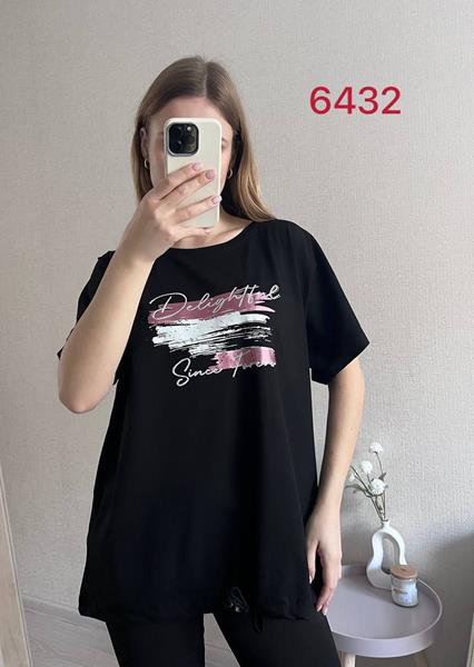 Футболка FSN (50-56) 6432 black (лето)
