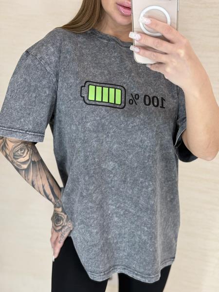 Футболка Lora (S-L) LR121 grey (лето)
