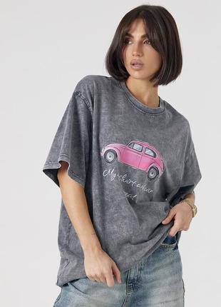 Футболка Lora (S-XL) LR85 grey (лето)