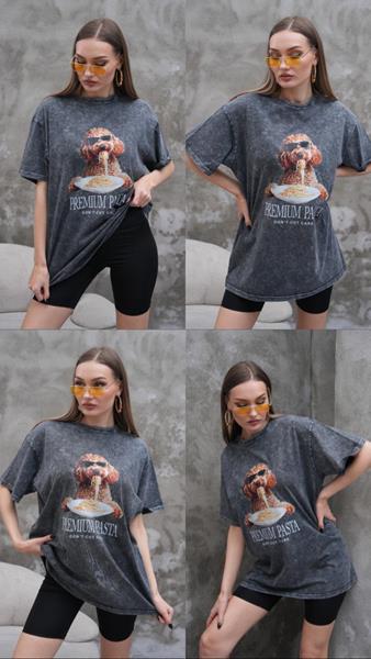 Футболка Lora (S-XL) LR86 grey (лето)