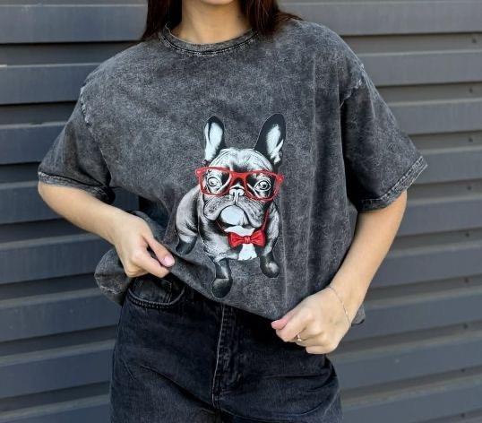 Футболка Lora (S-XL) LR90 grey (лето)