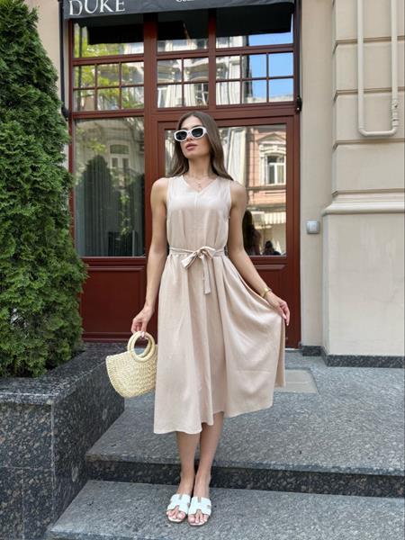 Платье Arina (42-52) 1610 beige (лето)