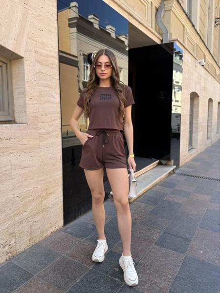 Костюм Arina (42-48) 4214 brown (лето)
