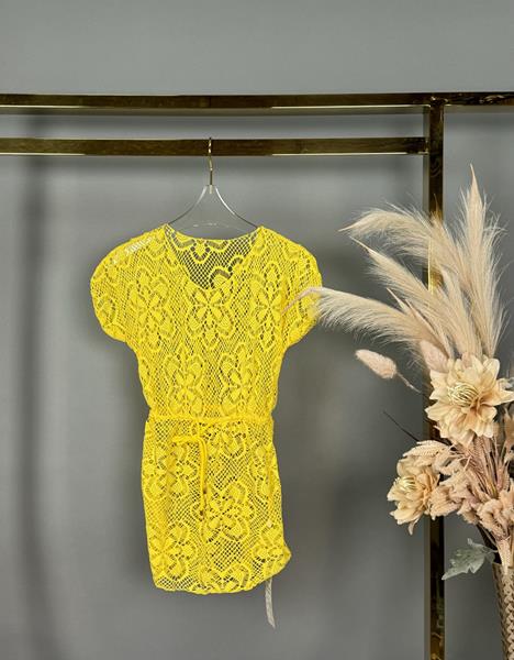 Туника DFK (M-XL) 8866 yellow (лето)