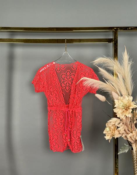 Туника DFK (M-XL) M897 red (лето)