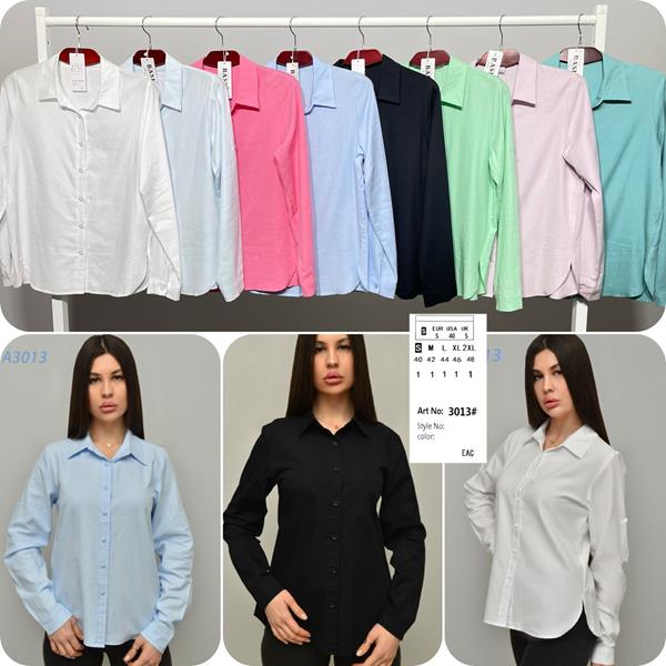 Рубашка BASE (44-52) 3013 black (деми)