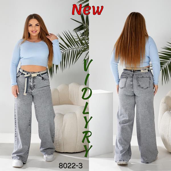 Джинсы Vidlyry (30-36) 8022-3 grey (деми)