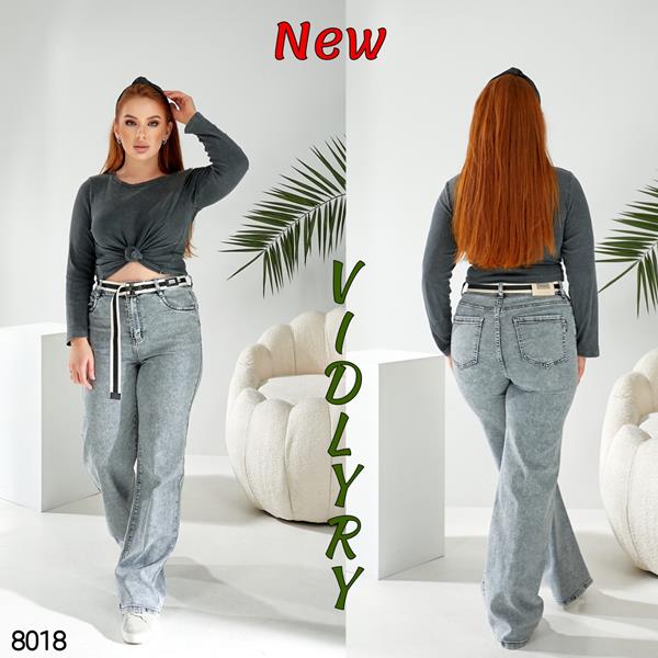 Джинсы Vidlyry (28-33) 8018-2 grey (деми)