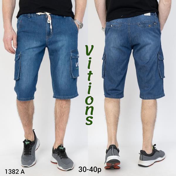 Бриджи Vitions (30-40) 1382A blue (лето)