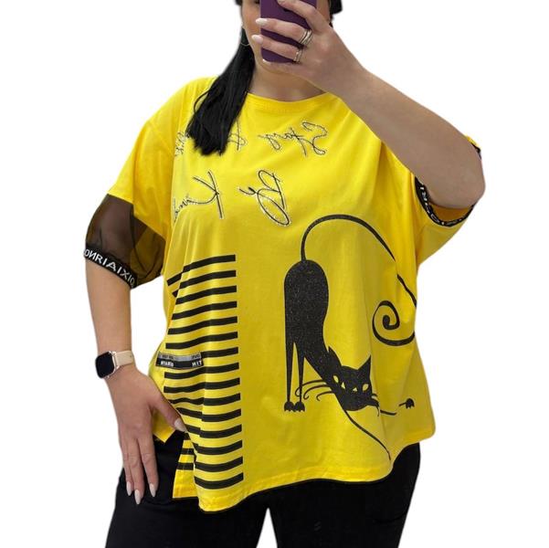Футболка LeVisha (52-58) 25317 yellow (лето)