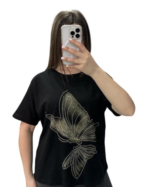 Футболка LeVisha (46-50) 25053 black (лето)