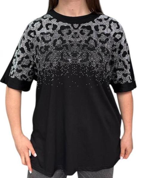 Футболка Anna&Vika (48-58) 25110 black-grey (лето)