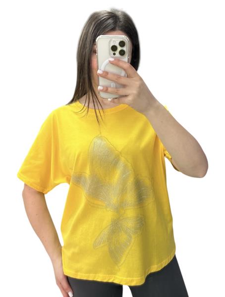 Футболка Anna&Vika (46-50) 25053 yellow (лето)