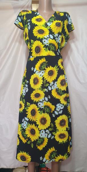 Платье Deliv (M-2XL) DL6 black (лето)