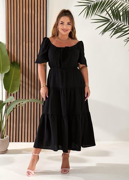 Платье Deliv (S-L) 587 black (лето)