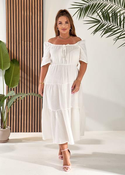 Платье Deliv (L-2XL) 587 white (лето)