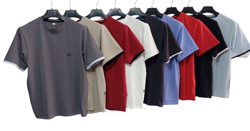Футболка Delviago (S-2XL) DL42 red (лето)