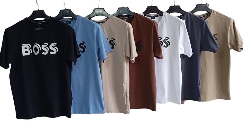 Футболка Delviago (S-2XL) DL199 brown (лето)