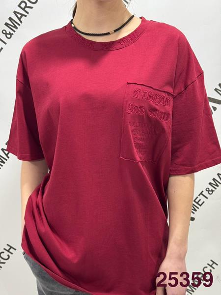 Футболка Met&March (one size) 25359 wine (лето)