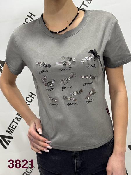 Футболка Met&March (one size) 3821 grey (лето)