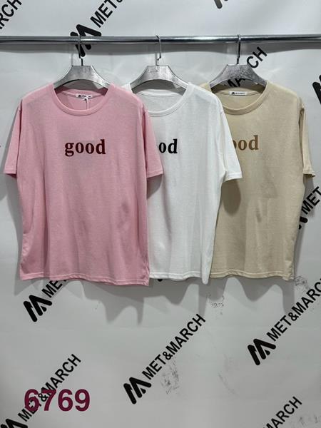 Футболка Met&March (one size) 6769 pink (лето)