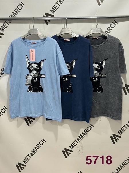 Футболка Met&March (S-L) 5718 l.blue (лето)