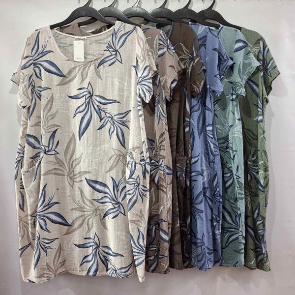 Платье Emsweekis (50-54) E450 khaki (лето)