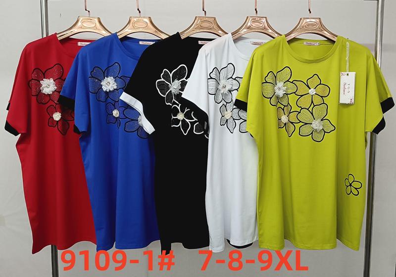 Футболка Immei (7XL-9XL) 9109-1 white (лето)