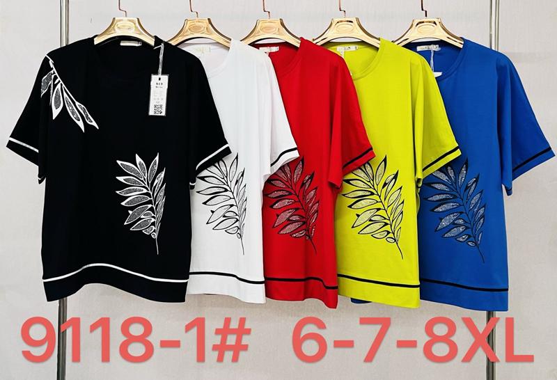Футболка Immei (6XL-8XL) 9118-1 red (лето)