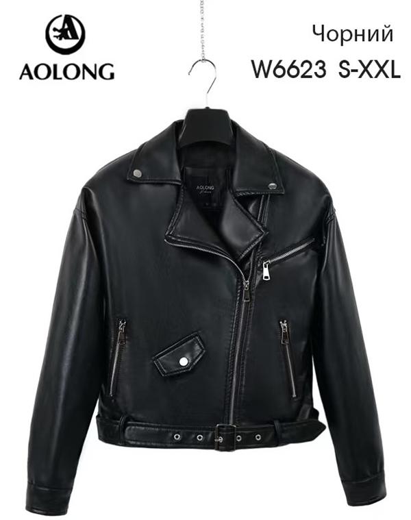 Куртка Immei (S-2XL) W6623 black (деми)