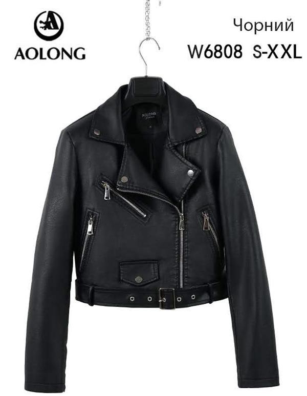 Куртка Immei (S-2XL) W6808 black (деми)