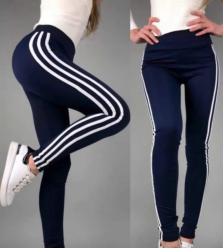 Лосины Sport style (S-XL) 5253 navy (деми)
