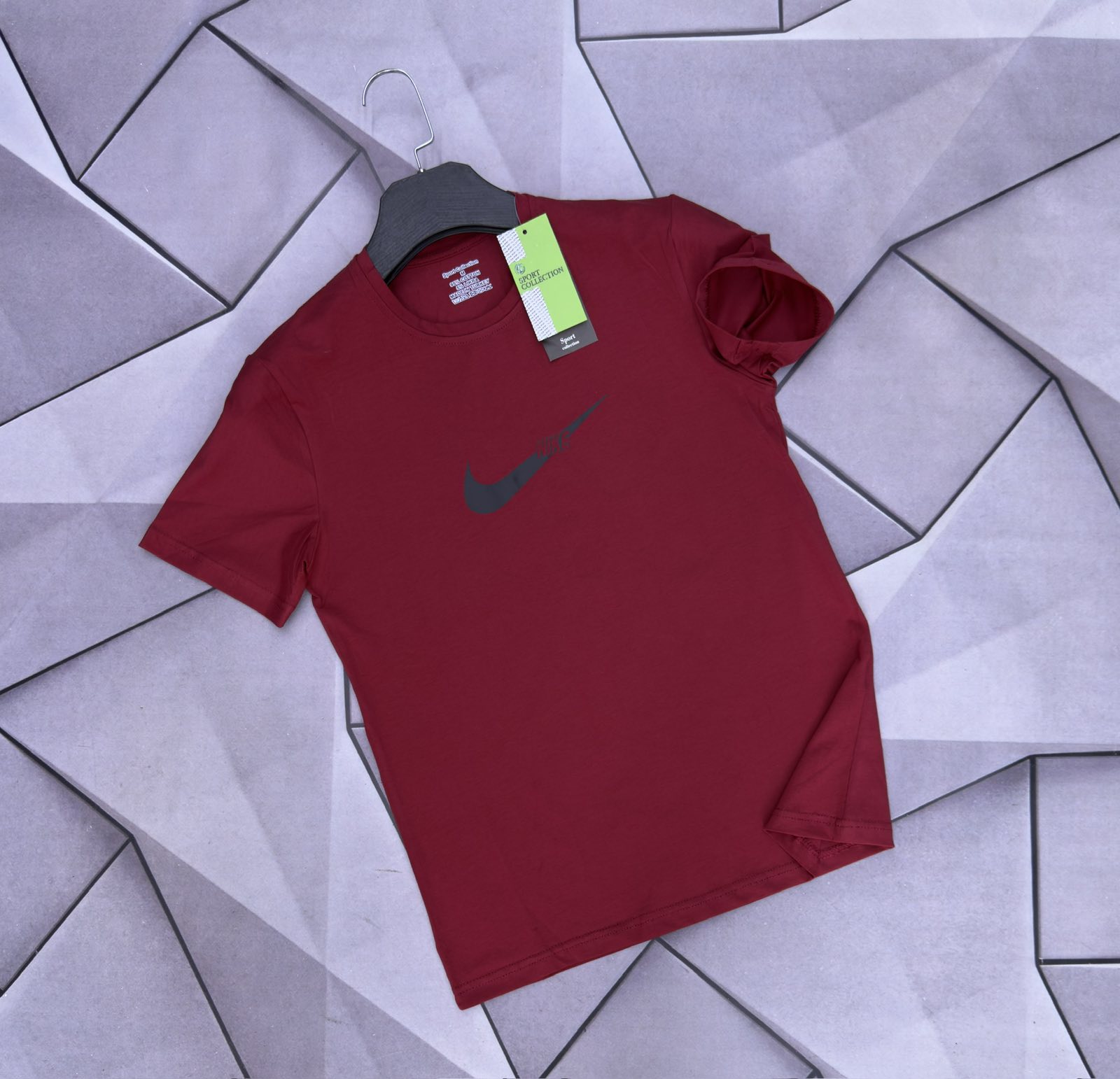 Футболка Rassul (S-2XL) 6047 wine (лето)