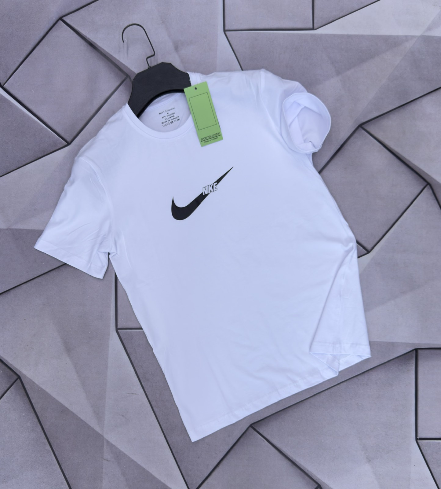 Футболка Rassul (S-2XL) 6049 white (лето)