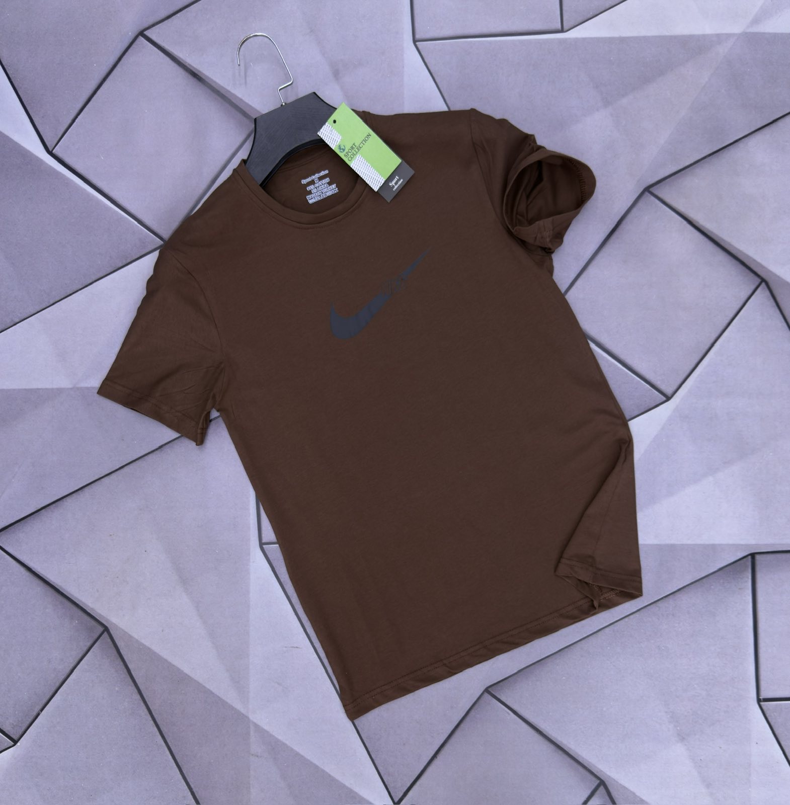 Футболка Rassul (S-2XL) 6051 brown (лето)