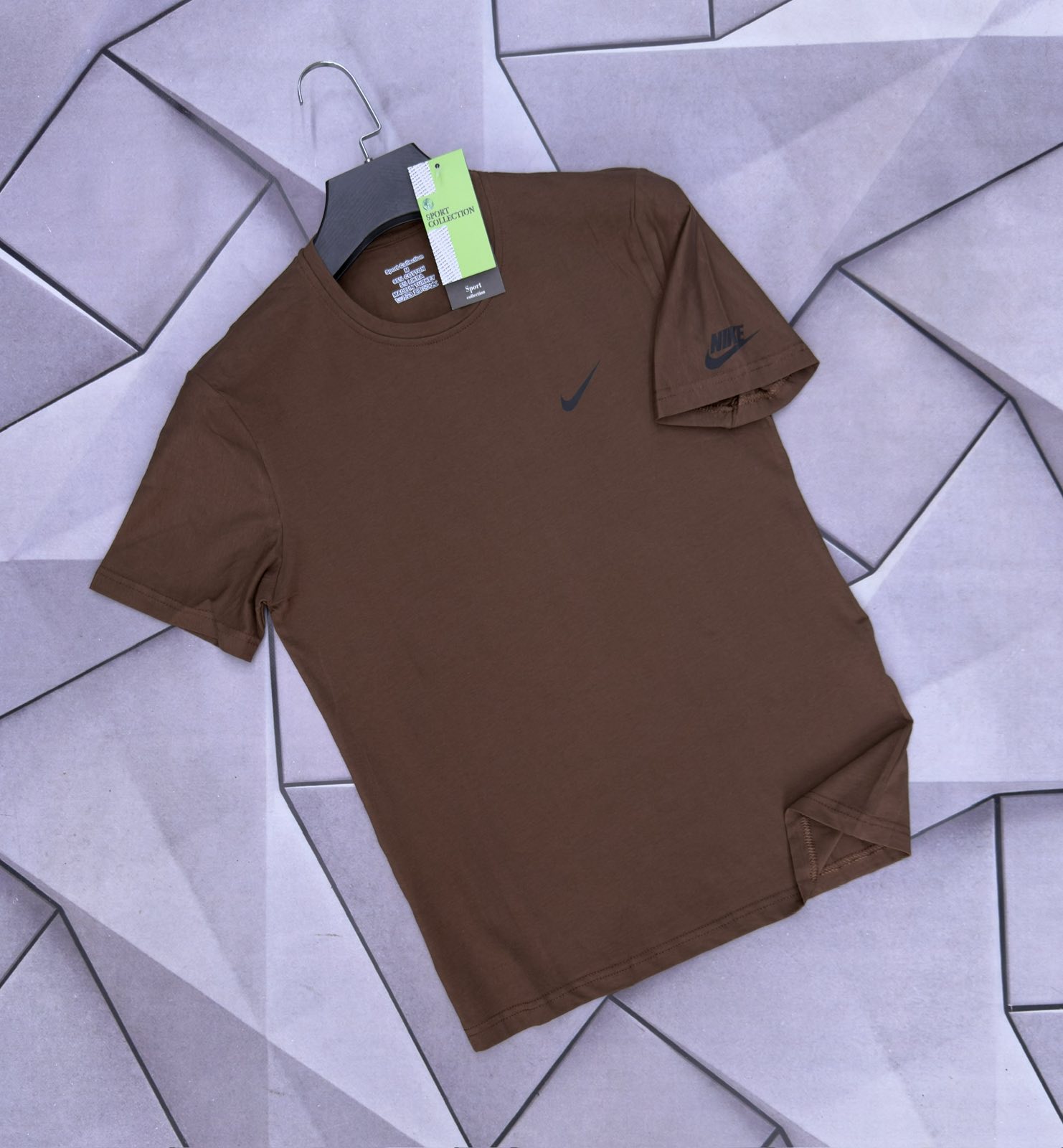 Футболка Rassul (S-2XL) 6053 brown (лето)