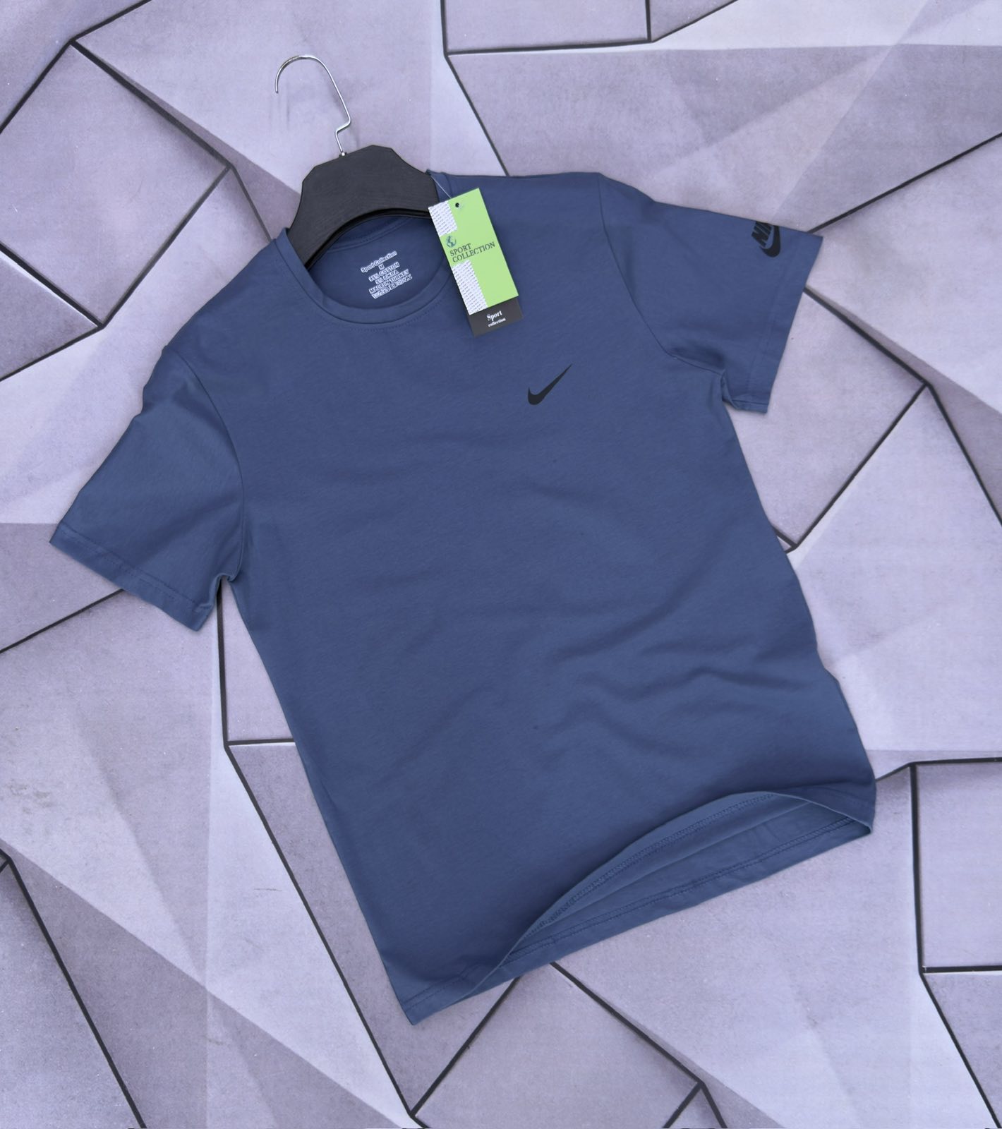 Футболка Rassul (S-2XL) 6057 blue (лето)