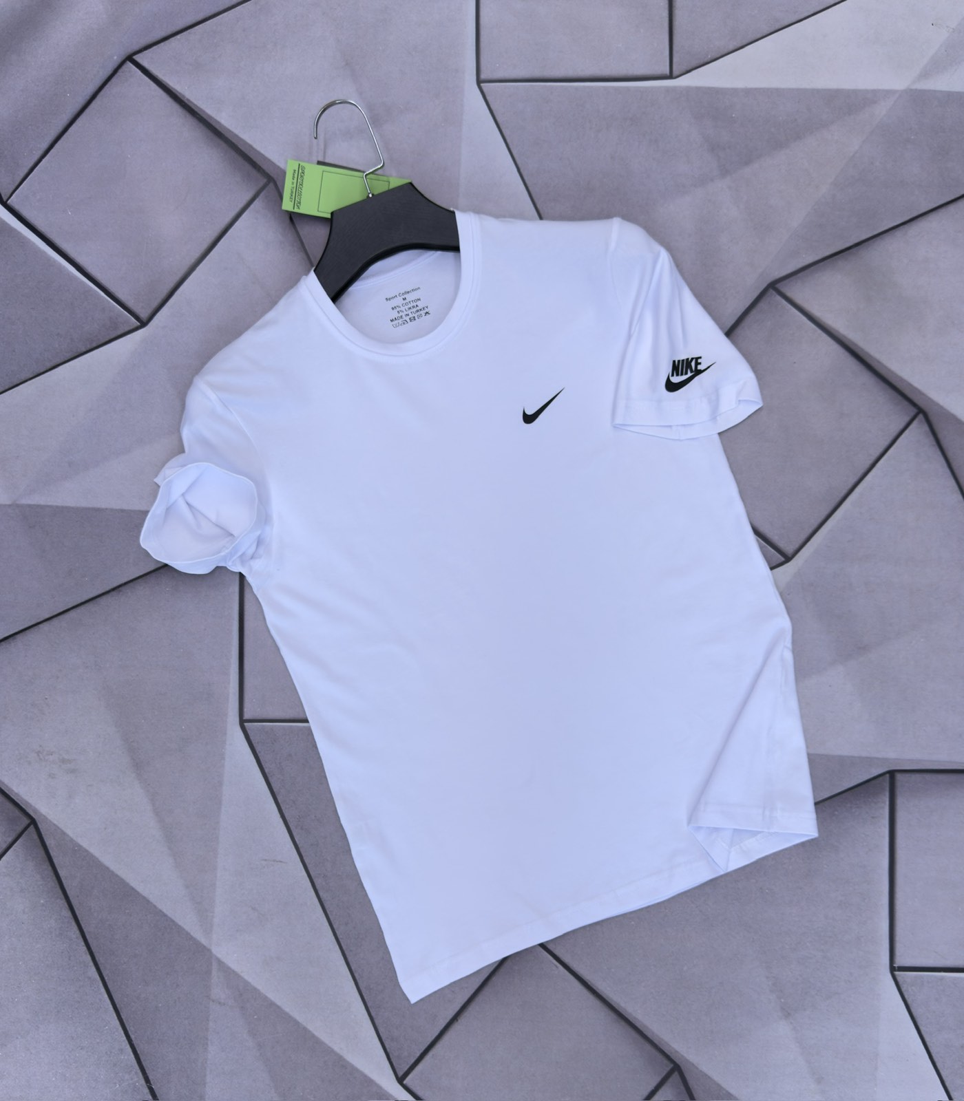 Футболка Rassul (S-2XL) 6058 white (лето)