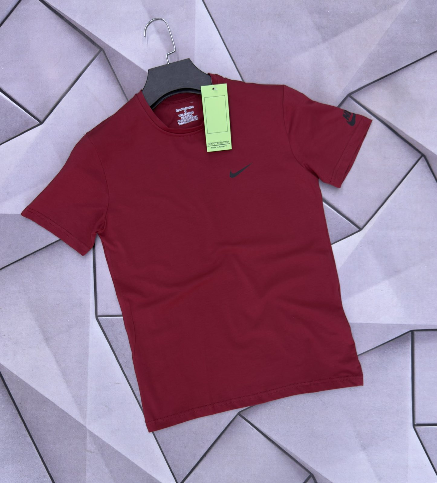 Футболка Rassul (S-2XL) 6060 wine (лето)