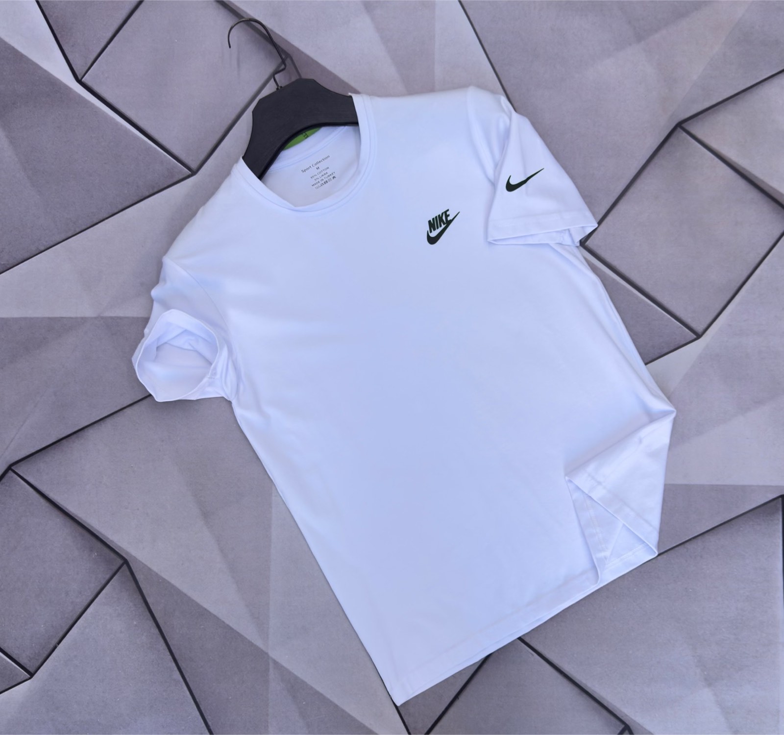 Футболка Rassul (S-2XL) 6062 white (лето)
