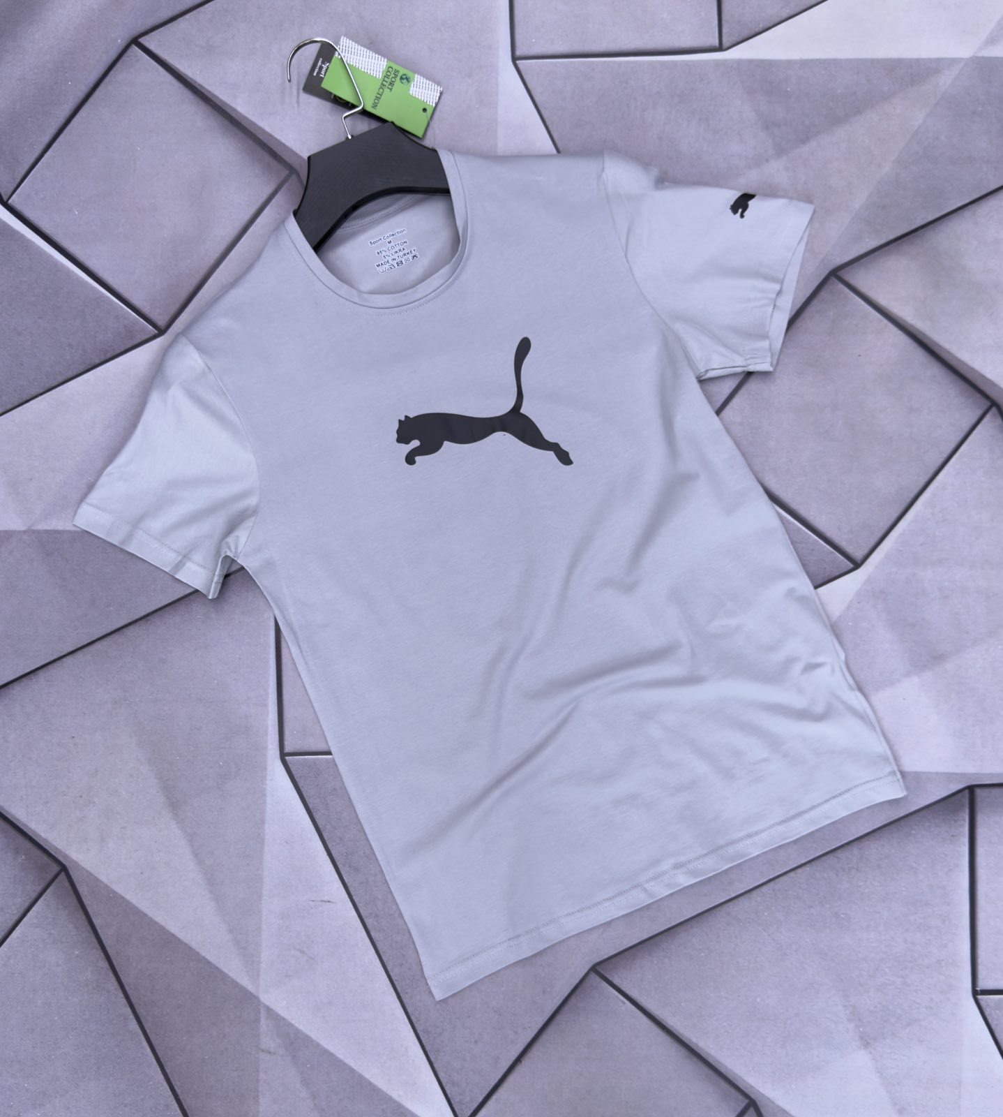 Футболка Rassul (S-2XL) 6068 l.grey (лето)